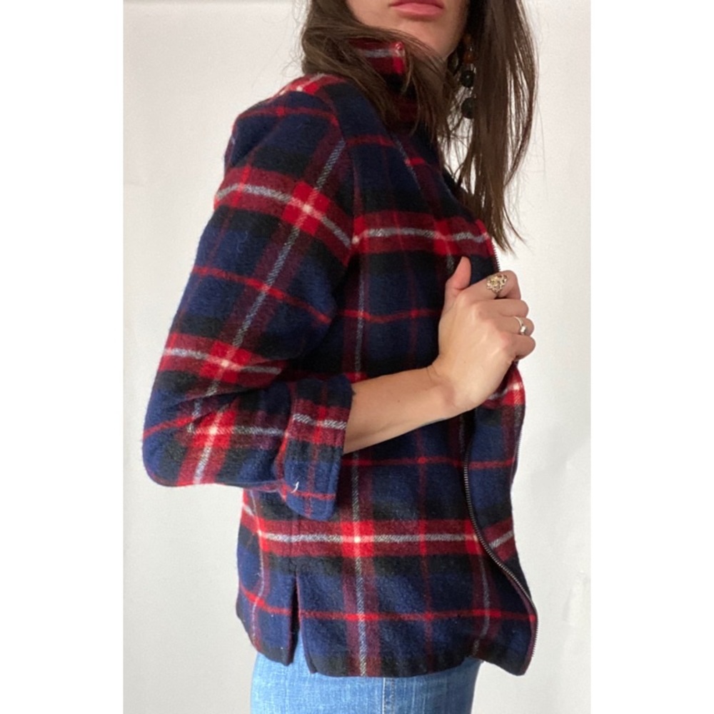 Ralph Lauren Wool Red/Navy Plaid Jacket